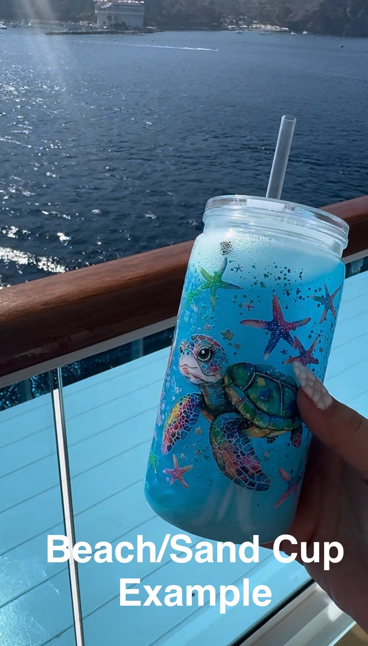 16 oz Acrylic Snowglobe Tumbler Cup