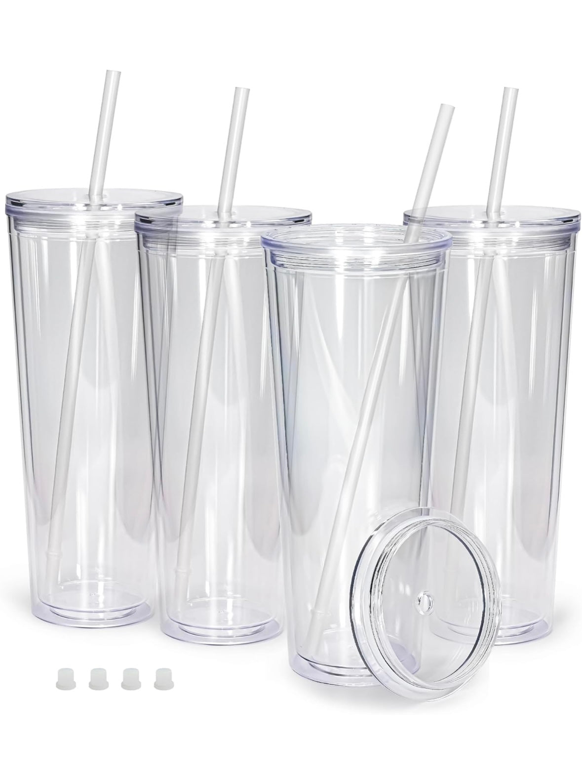 24oz Snowglobe / Lava Tumbler (Blank) w/ Lid & Straw